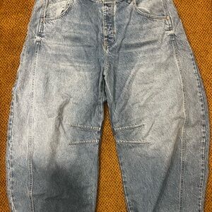 Free People Vintage Blue Relaxed Jeans